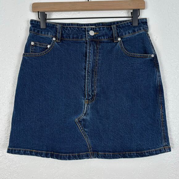 Pilcro Anthropologie Denim Mini Skirt Size 8 - Picture 1 of 4